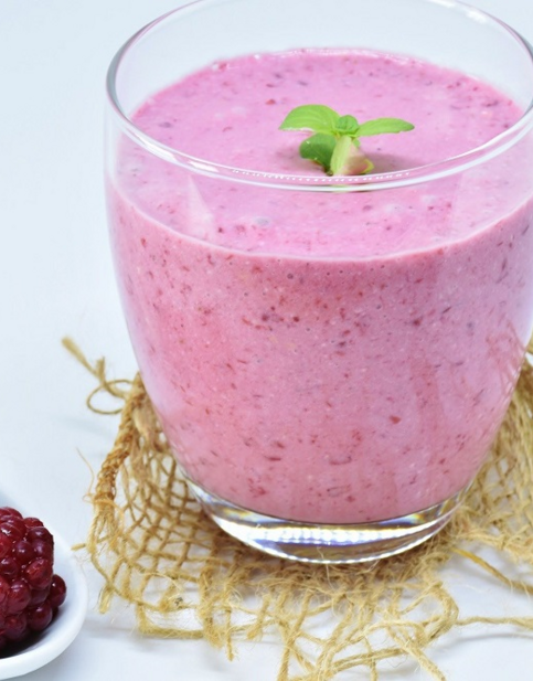 Humana Rezept Himbeer Milchshake