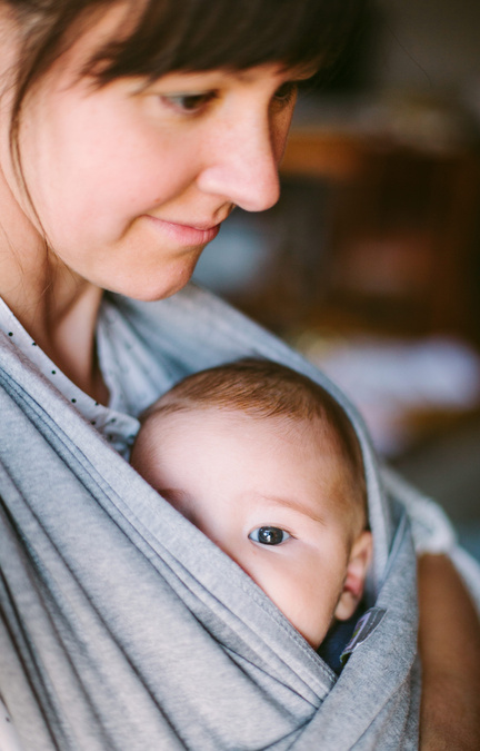 sweet mother and her cut baby